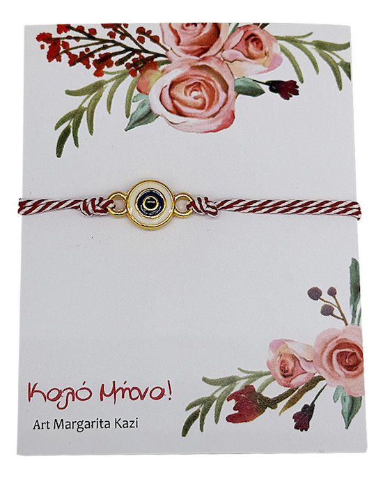 LiebeQueen Women's Bracelet Martaki with design Eye made of Cord