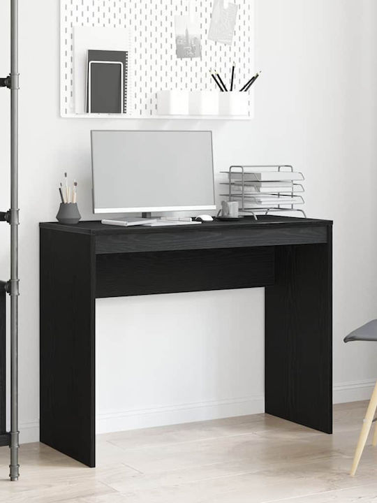 Desk Wooden Black Oak 90x40x72cm