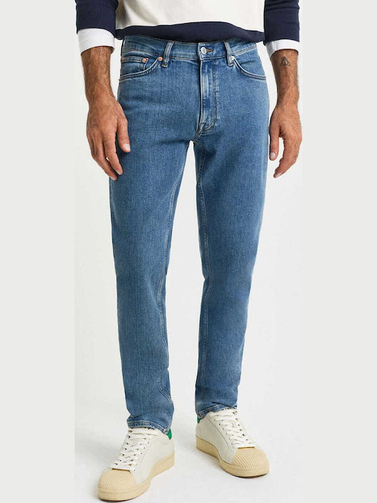 Gant Men's Jeans Pants with Slim Fit Navy Blue