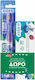 Σετ Παιδική Οδοντόβουρτσα & Οδοντόκρεμα για 6+ Χρονών 2τμχ Μωβ / Μπλε