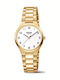 Boccia Women's Watch with Gold Metal Bracelet