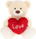 Keel Toys Plüschbär Valentinstag Weißes Herz Mittel 30cm 30 cm