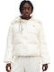 Schwimmbad Scurtă Jachetă de femei Puffer Off White