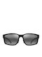 Maui Jim Matte Men's Sunglasses with Black Plastic Frame and Black Polarized Lens 686-02
