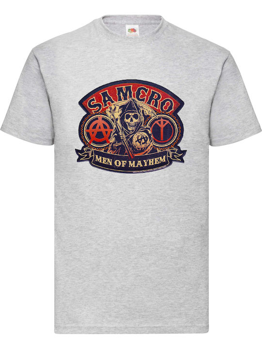 Γκρι Μπλούζα Tshirt Sons Anarchy Samcro Men May...