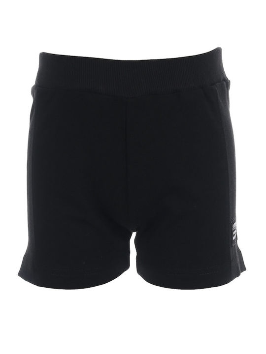 Kinder-Shorts/Bermudas Stoff Schwarz