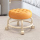 Wheeled Stool Orange