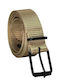 Wide Men's Belt Webbing Belt Beige