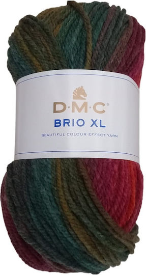 DMC Brio XL Bruttogewicht Mehrfarbig Grün Grau Bordeaux 415 100gr