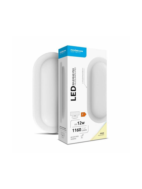 Modee Lighting Deckenleuchte für den Außenbereich mit integriertem LED in Weiß Farbe ML-BH4000K12WO-W Modee Lighting Deckenleuchte für den Außenbereich mit integriertem LED in Weiß Farbe ML-BH4000K12WO-W