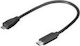Microconnect Regular USB to Type-C Cable Μαύρο 0.2m (USB3.1CAMB02)