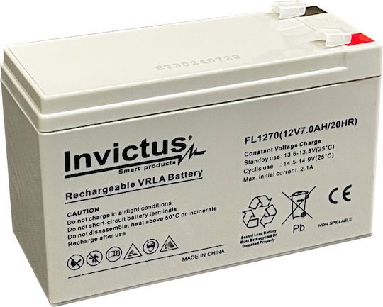 Invictus UPS Battery with Capacity 1.3Ah and Voltage 12V FL12-1.3A 1pcs