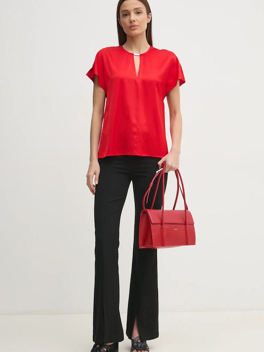 Calvin Klein Women's Bag Shoulder Red