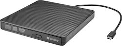Sandberg Extern Unitate optică Înregistrare/Citire DVD/CD pentru Desktop / Laptop Negru