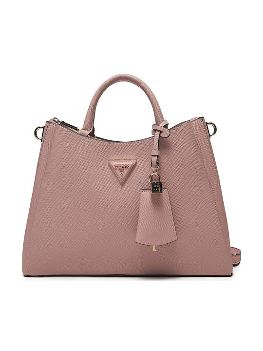 Guess Girlfriend Satchel Women's Bag Handbag Pink