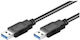 Microconnect 2m USB 3.0 Cable A-Male (USB3.0AA2B)
