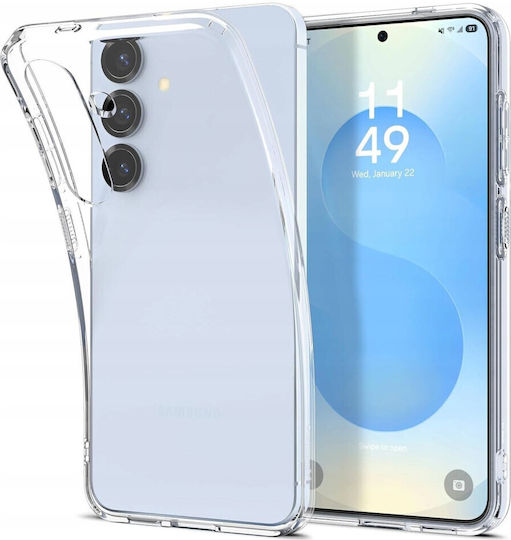 Spigen Liquid Crystal Umschlag Rückseite Silikon Transparent (Galaxy S25+)