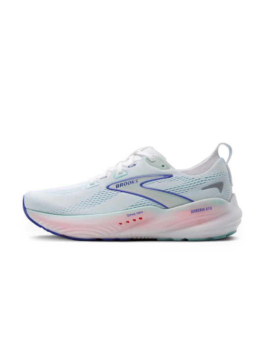 Glycerin Gts 22 Women's Sport Shoes Running White Limpet Shell Amparo Blue