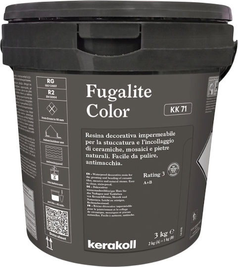 Kerakoll "fugalite Αρμόστοκος Εποξειδικός / Νερού / Ελαστομερής Γκρι 3kg