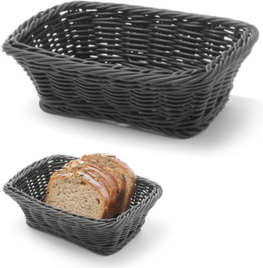 Hendi Bread Basket Black 19x13x6cm