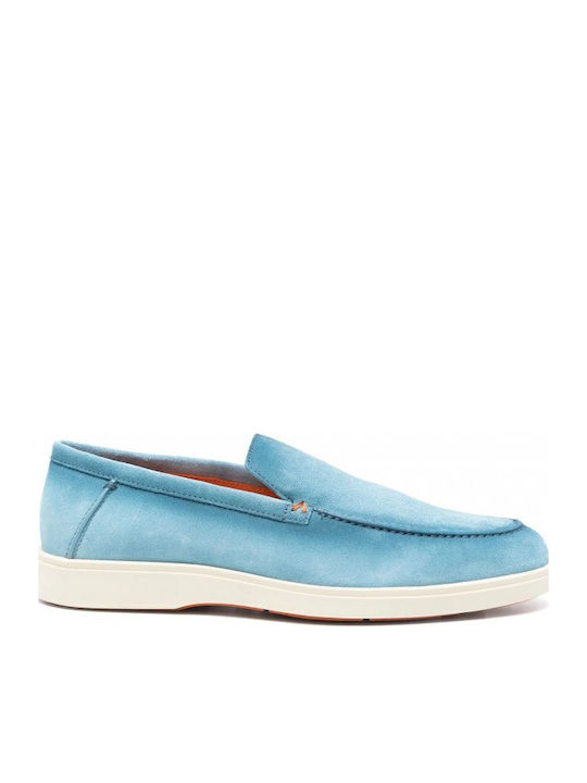 Santoni Men's Moccasins Blue
