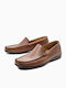0155 Men's Leather Moccasins Brown
