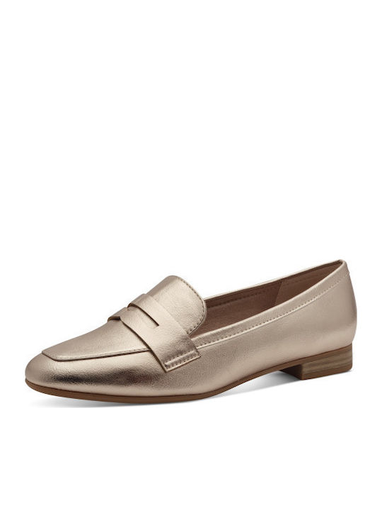 Women's Moccasins in Gold Color