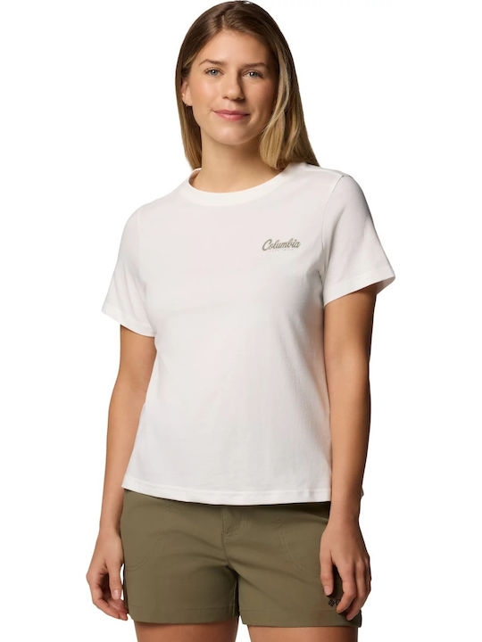 Columbia Bend Graphic Γυναικείο T-shirt Λευκό