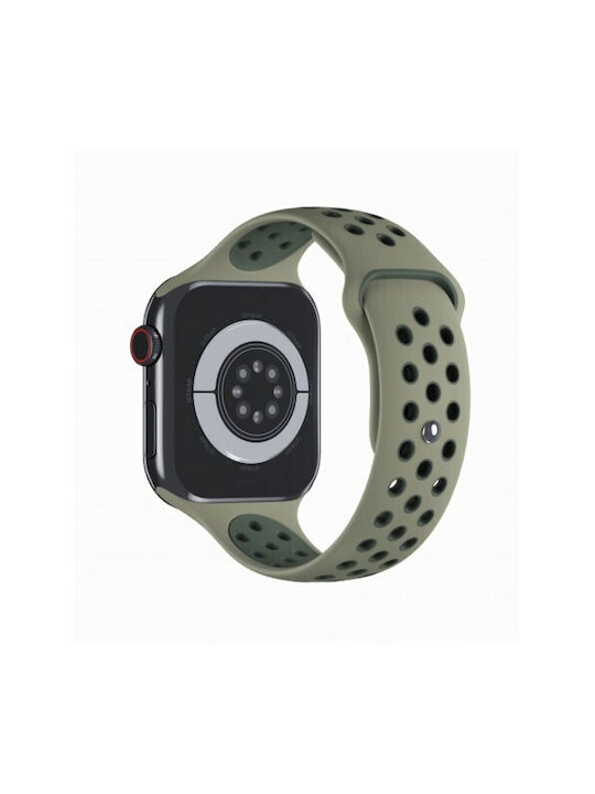 Thd Λουράκι Σιλικόνης Πράσινο (Apple Watch Nike series 1-10, 42/44/45/46 mm)