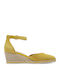 Damenplattformen im Espadrilles-Stil Gelb