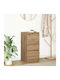 Drawers Storage Wooden L37.5xW35xH76cm