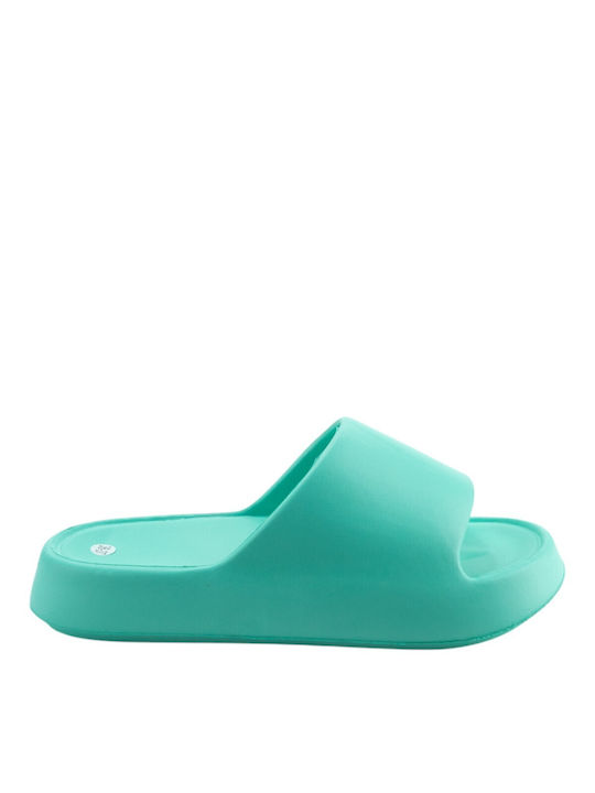 Mitsuko Frauen Flip Flops in Türkis Farbe