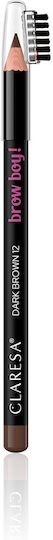 Claresa Brow Boy Eyebrow Pencil 12 Dark Brown 1g