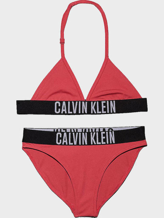 Calvin Klein Παιδικό Μαγιό Μπικίνι Light Red