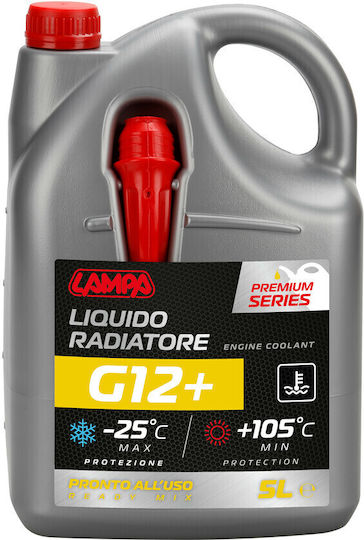 Lampa Premium Series G12+ Αντιψυκτικό Παραφλού Ψυγείου Αυτοκινήτου G12+ -25°C Κίτρινο Χρώμα 5lt