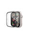 Carcasă de Plastic cu Sticlă în culoarea Transparent pentru Apple Watch 41mm