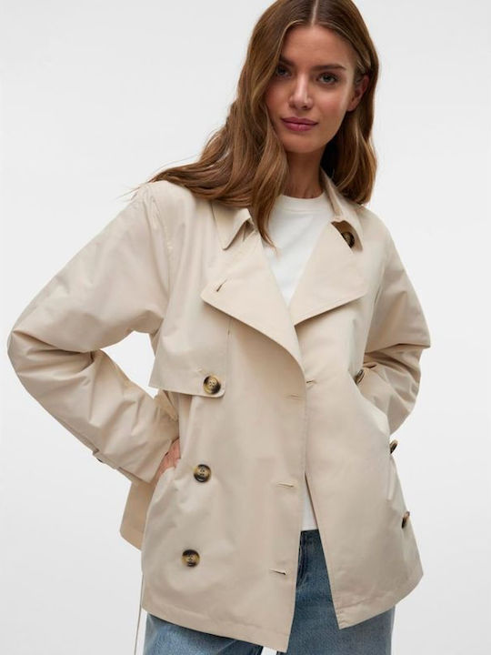 Vero Moda Frauen Oatmeal Cabardine