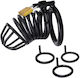 SMD Chastity Cage Adjustable Size Клетка за Пенис в Черен Цвят