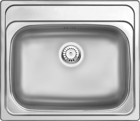 Deante Drop-In Chiuvetă Inox cu robinet L50xW60cm Argintiu