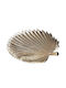 Goldene Natur Dekoratives Palmblatt Gold Gold Aluminium Breite 14,5 X Tiefe 13,5 X Höhe 2 cm