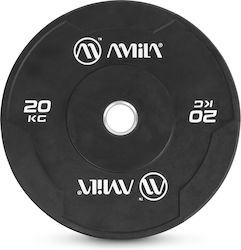 AMILA Δίσκος Ολυμπιακού Τύπου Λαστιχένιος 1 x 20kg Φ50mm