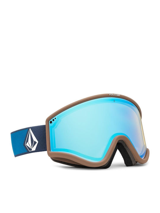 Volcom Μάσκα Σκι & Snowboard Ενηλίκων Μπλε με Φ...
