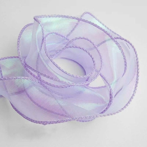 4cm X 9m Purple Symphony Fishtail Flower Cake Baking Packaging Ribbon Lace Decorative Tissue