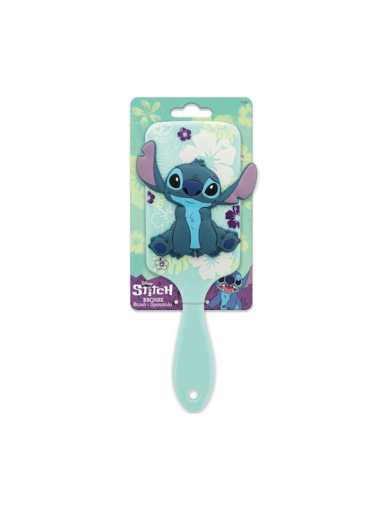Disney Kids Hair Brush Stitch 3D Green