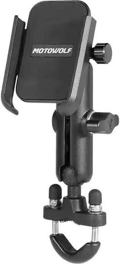 Motowolf Mount Phone Motorcycle with Adjustable Arm for Steering Wheel
