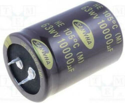 Samwha Elektrolytkondensator 10.000µF 63V 105°C PCB D30x50mm
