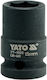Yato Καρυδάκι Αέρος Εξάγωνο με Καρέ Υποδοχής 1/2", HEX Διάμετρος 15 / 1/2" / 23 / 30