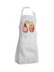 Koupakoupa Ketchup To My Fries Αδιάβροχη Ποδιά Κουζίνας Λευκή 40x22cm KP_28875_apron-bbq-adult