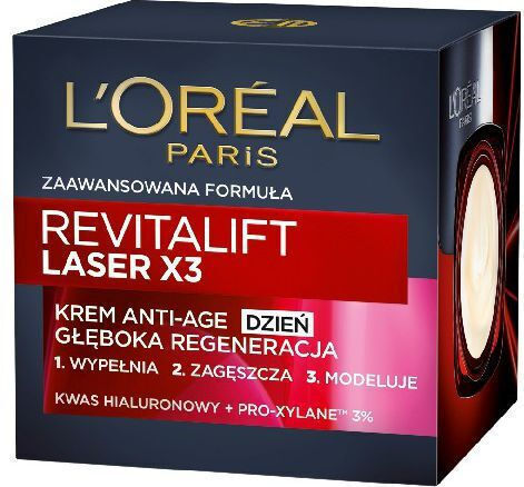 L'Oreal Paris Revitalift Laser Cremă De Față De Zi Hidratantă Și Anti-îmbătrânire Cu Retinol Și Acid Hialuronic 50ml