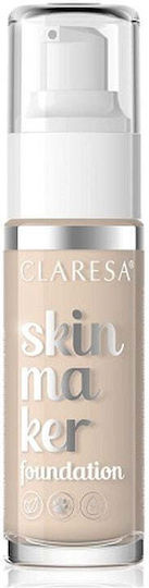 Claresa Fond De Ten Compact Skin Maker Nr 01 Porțelan 30gr